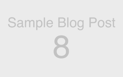 Web Blocks: Sample Blog Post 8